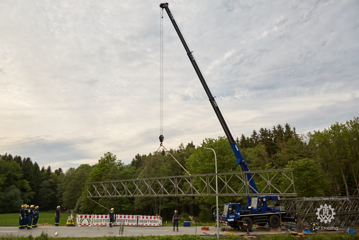 Brückenabbau in Wittibreut