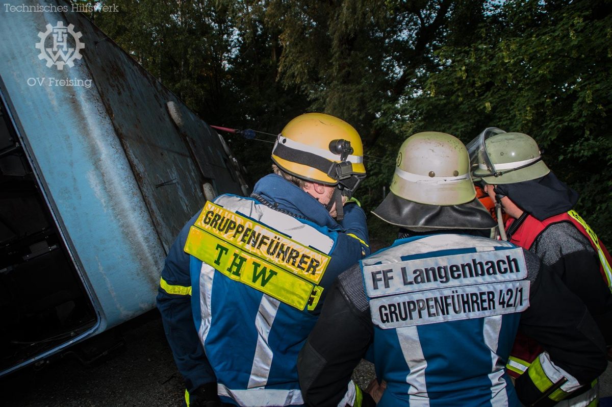 Gemeinschaftsübung für und mit der Feuerwehr Langenbach