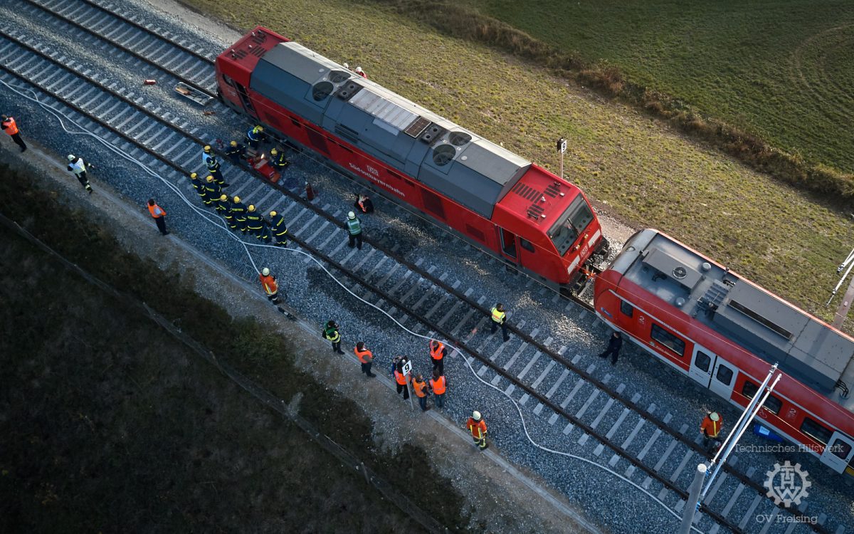 Katastrophenschutzübung „Bahnunfall“ des Landkreises Freising