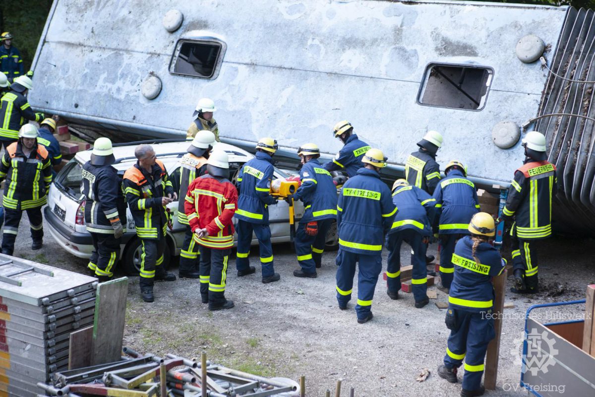 Gemeinschaftsübung mit der Feuerwehr Oberhummel