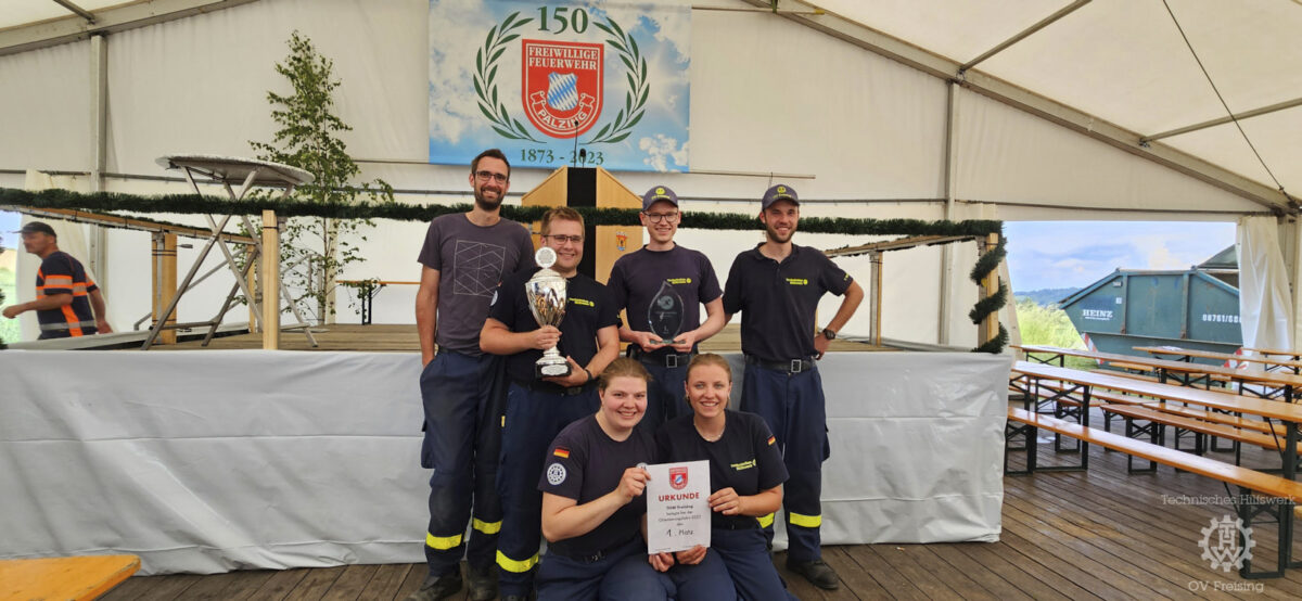 THW Freising gewinnt Landkreis-Orientierungsfahrt der Freiwilligen Feuerwehren