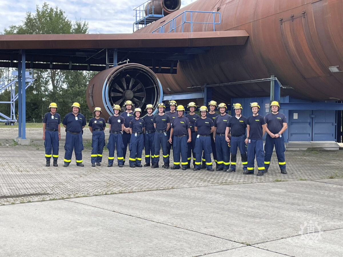 Weiterbildung Flugzeugbergung bei der Werkfeuerwehr am Flughafen München