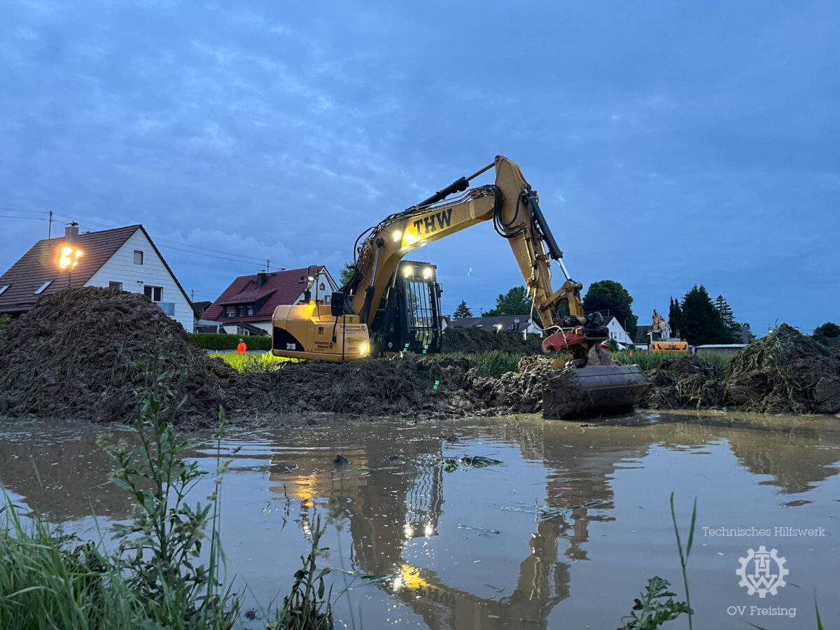 Einsatz für den Kettenbagger