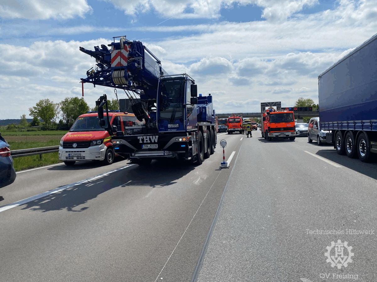 Alarmierung zu Verkehrsunfall auf A9